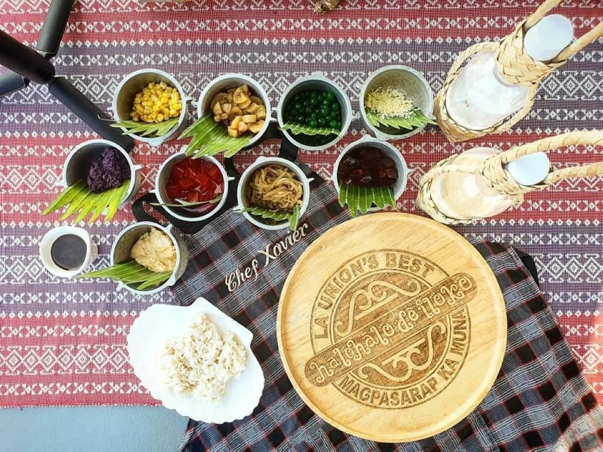 Local ingredients from La Union make up the signature Halo-Halo de Iloko created by Chef Xave.