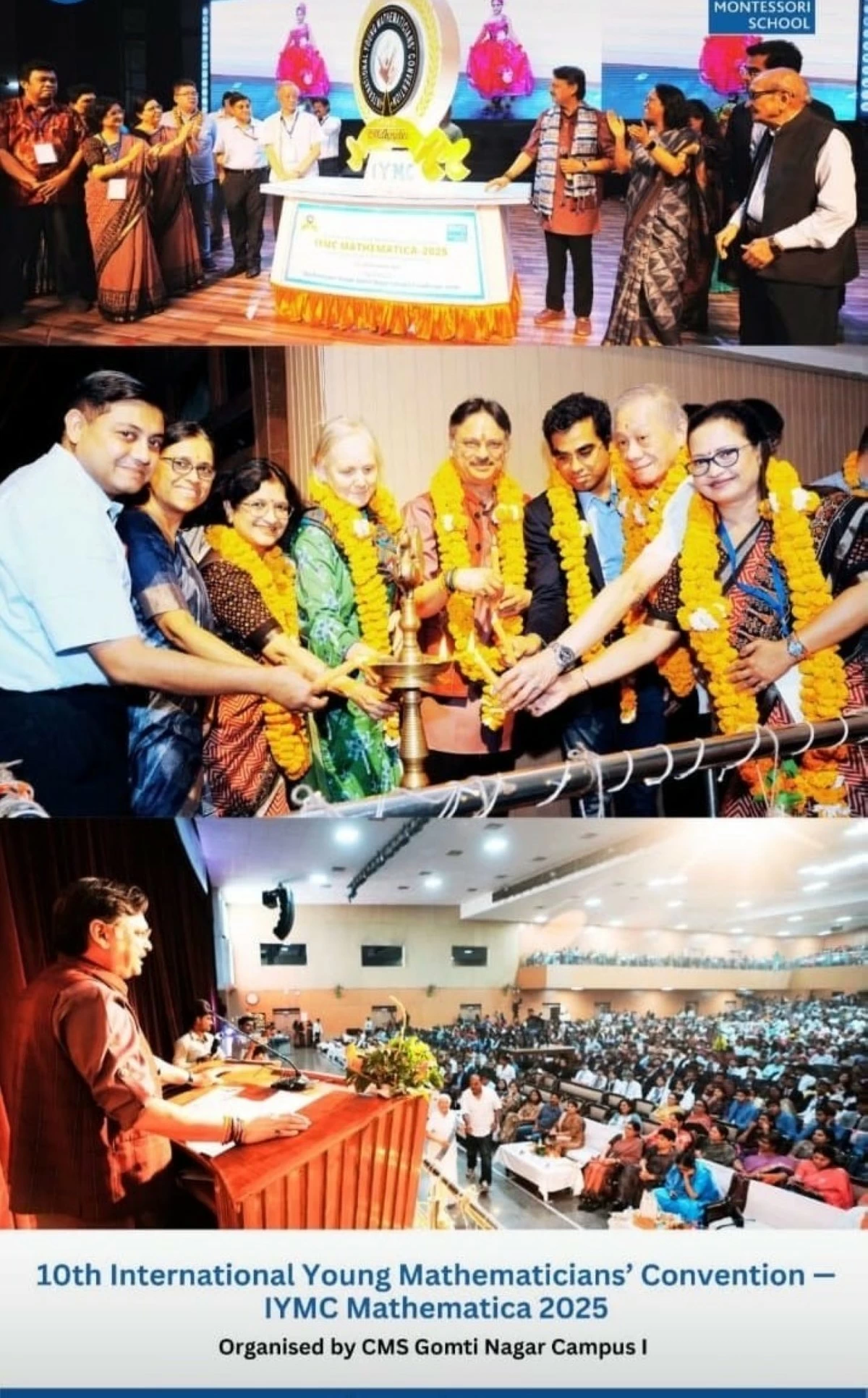 The 10th International Young Mathematicians' Convention (IYMC Mathematica 2025) held in Lucknow, India on Nov. 3-6, 2025.