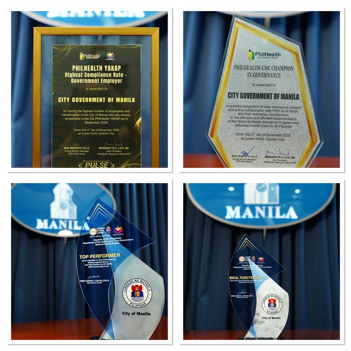 DILG and PhilHealth honor Manila LGU for outstanding medical, social service initiatives