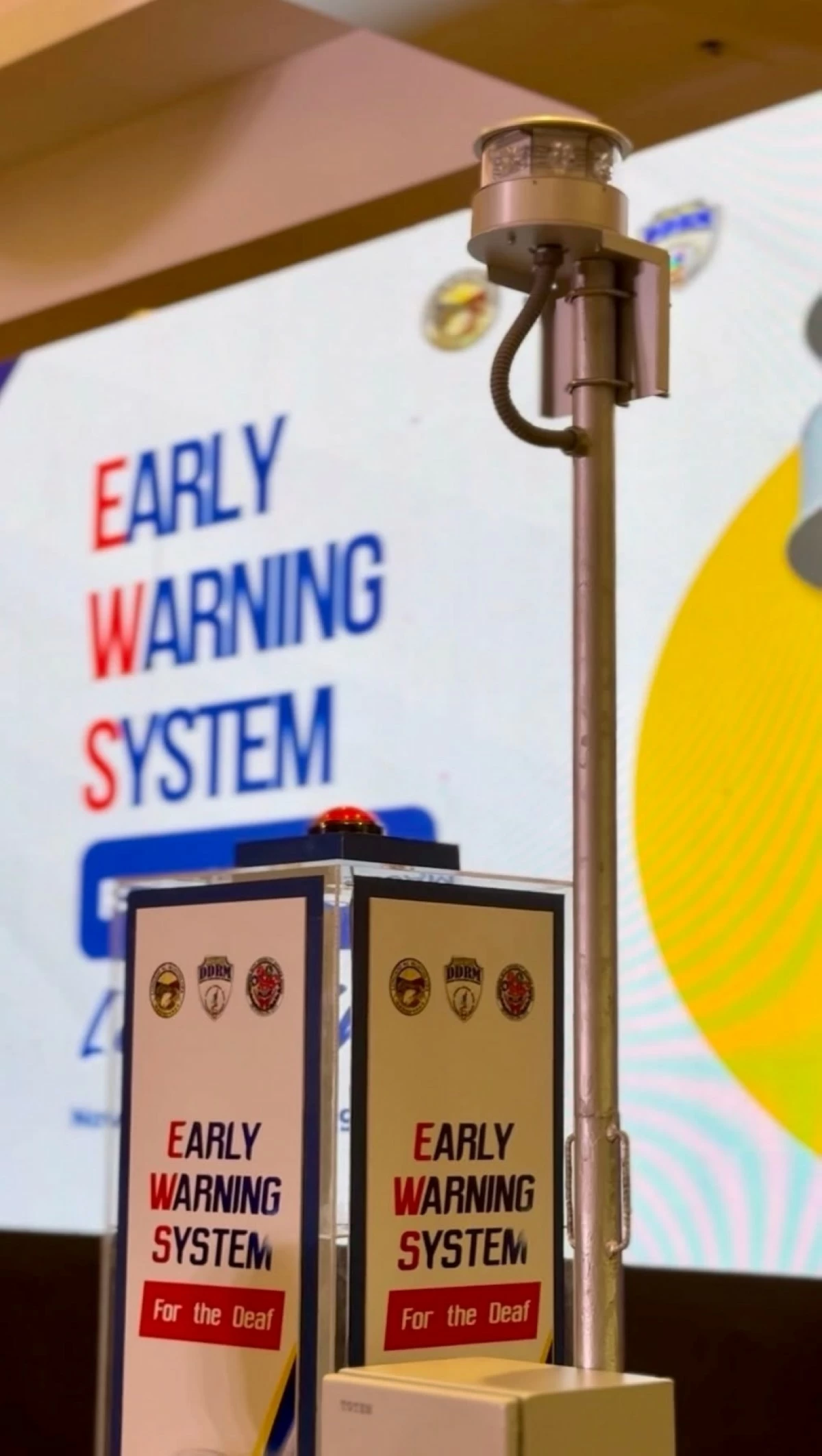 Muntinlupa's  Early Warning System for the Deaf (Beacon Light) (Photo from Muntinlupa PIO)