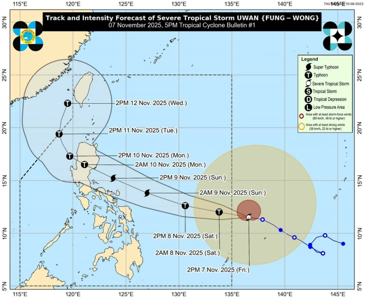 Severe tropical storm “Uwan” (PAGASA) 