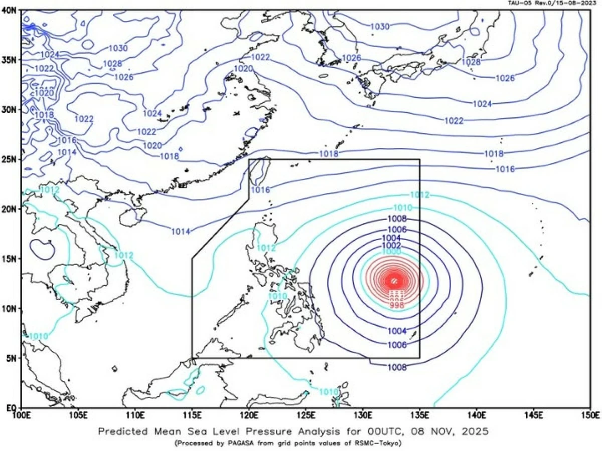 PAGASA's 24-hour public weather forecast 