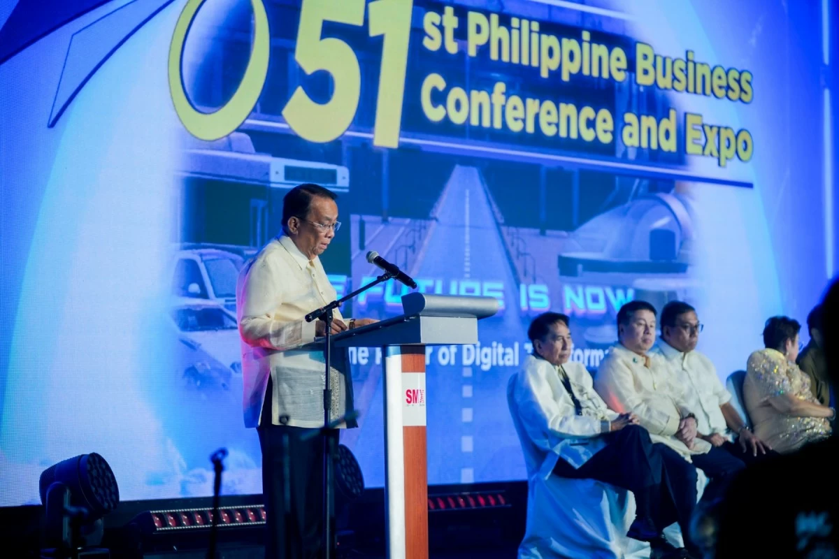 Executive Secretary Lucas Bersamin as he delivered the keynote address, highlighting the importance of digital transformation, and calling for close collaboration among the government and business sectors for advancing national development.