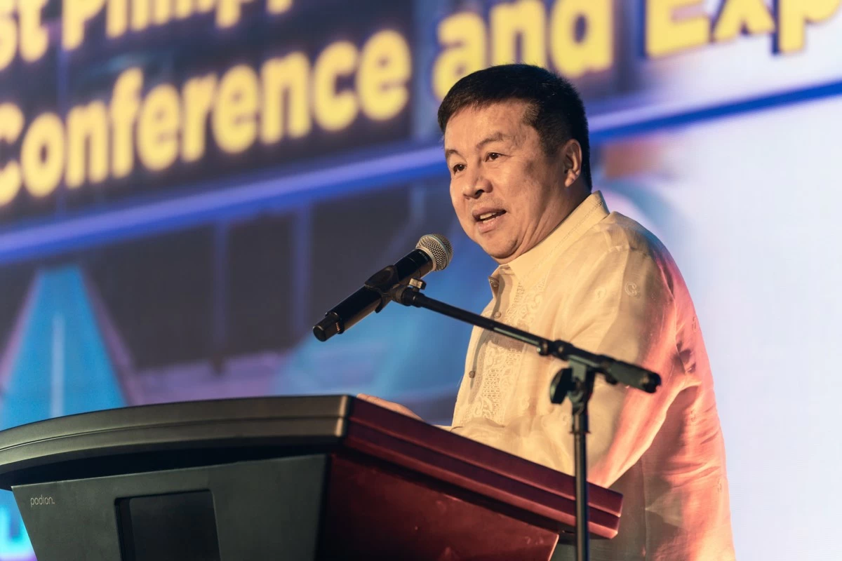 Converge CEO and Co-Founder Dennis Anthony Uy during the plenary session on digital sovereignty at the 51st Philippine Business Conference and Expo.