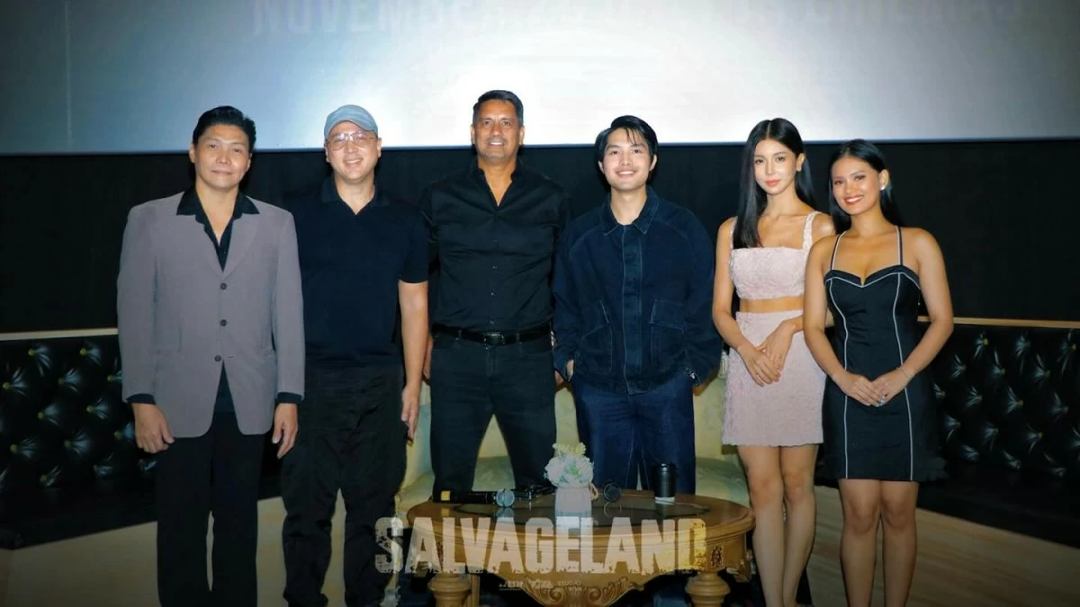 From left: Mon Confiado, director Lino Cayetano, Leyte Rep. Richard Gomez, Elijah Canlas, Cindy Miranda, and Angela Morena.