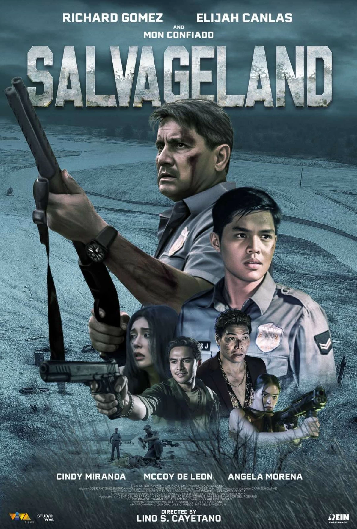 The official film poster of 'Salvageland'