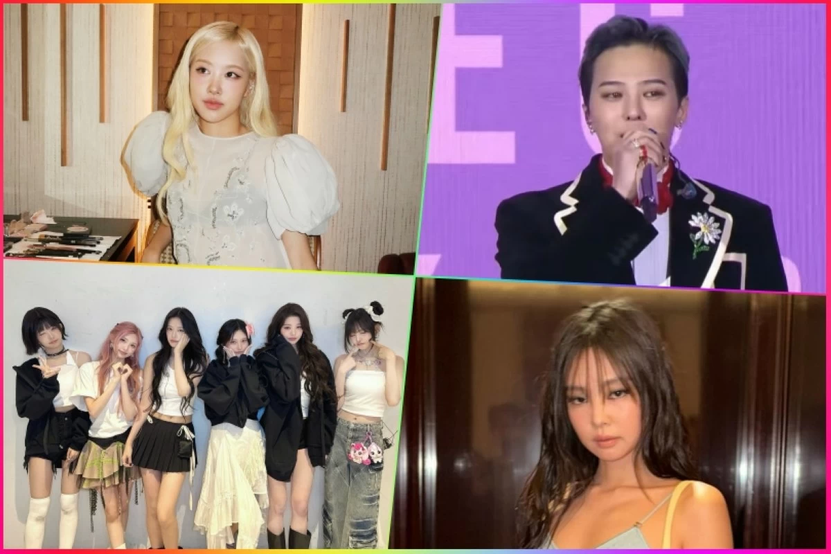 (Clockwise from top left) Rosé, G-Dragon, Jennie and IVE (Instagram, MBC, X) 