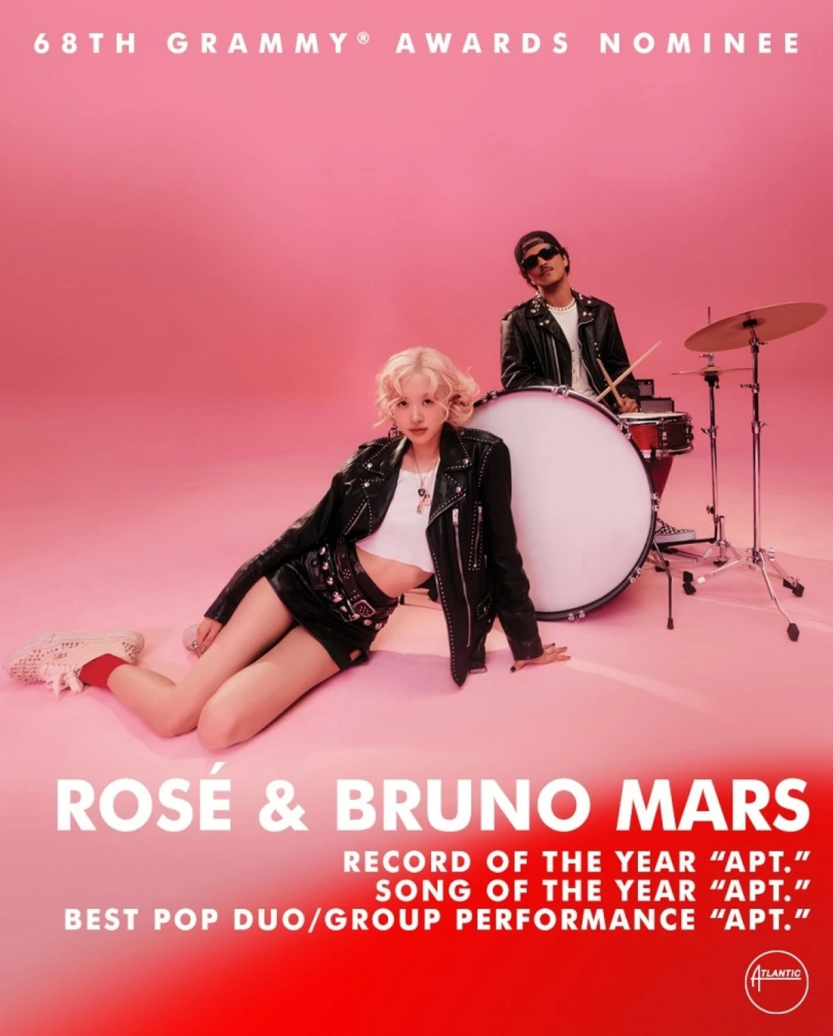 Rosé and Bruno Mars (Photo from Bruno Mars' Instagram account) 