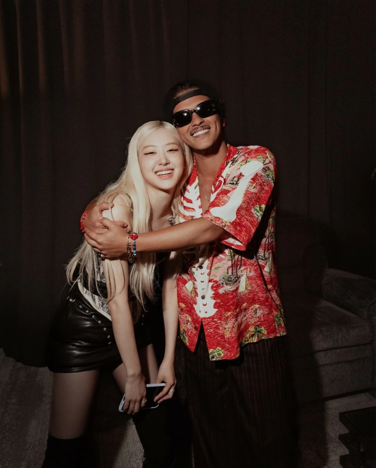 Rosé and Bruno Mars (Photo from Bruno Mars' Instagram account) 