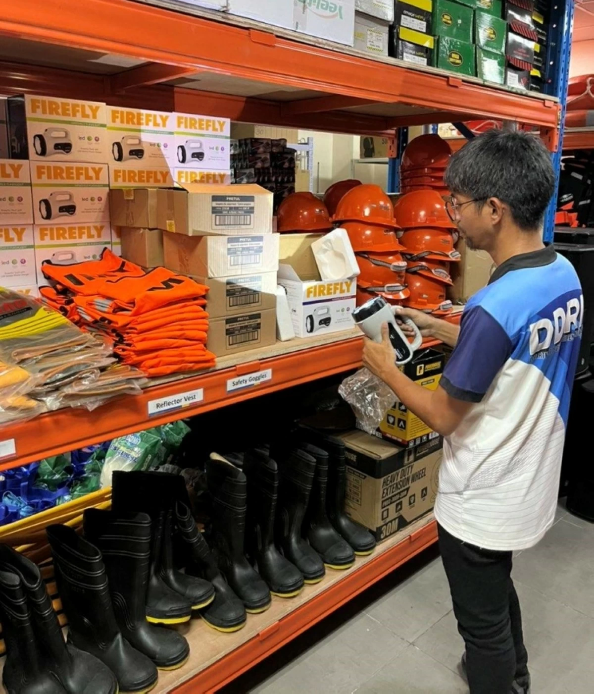 Equipment and supplies being readied by the Muntinlupa City Department of Disaster Resilience and Management  (Photo from Mayor Biazon's Facebook page)  