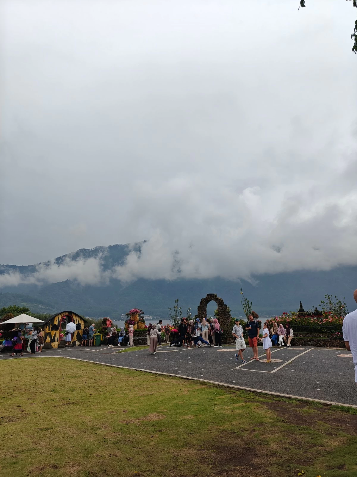 A cloudy view of Mt. Catur