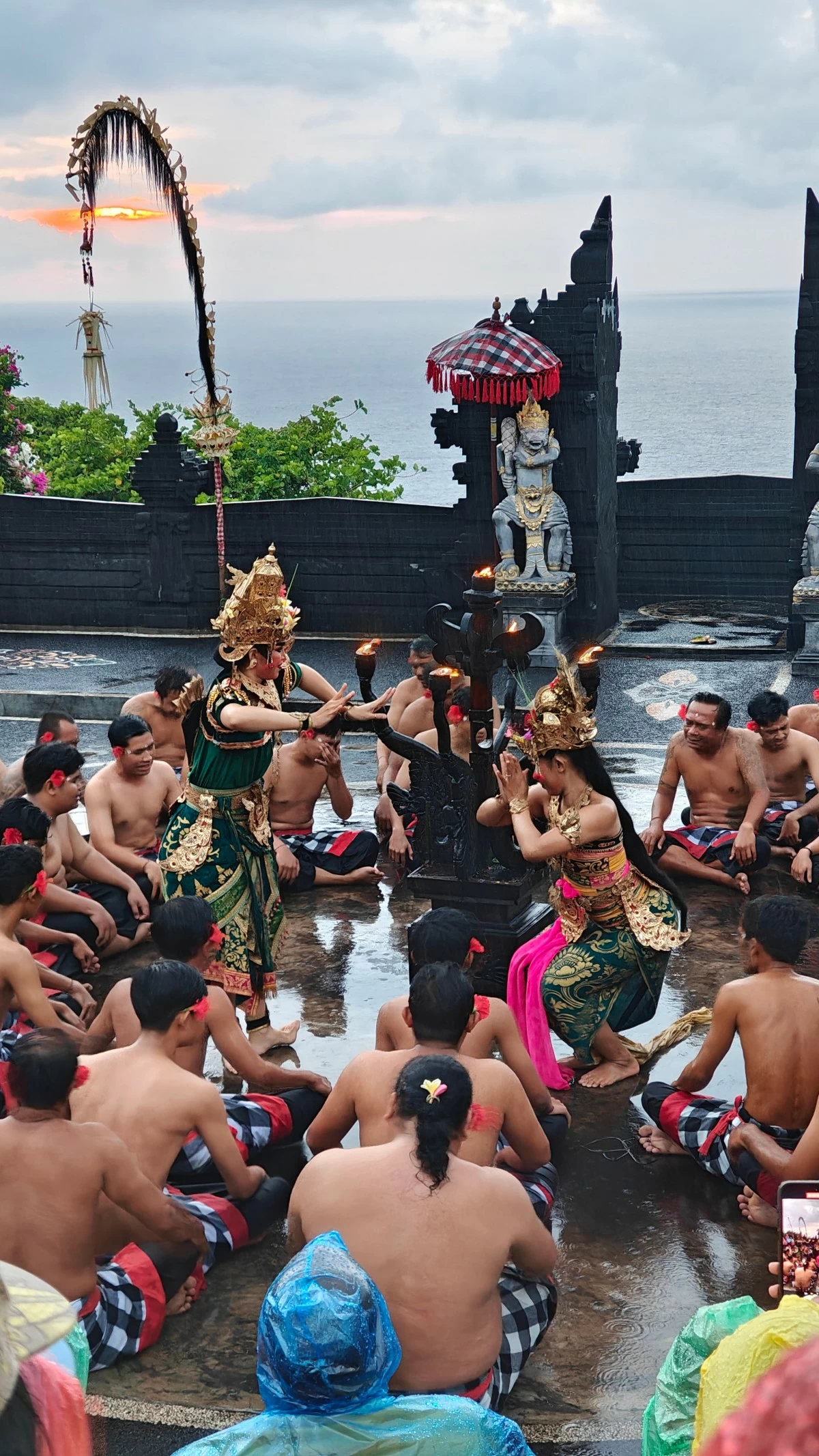 Watching a Kecak performance is a perfect way to end the day at Uluwatu Temple.