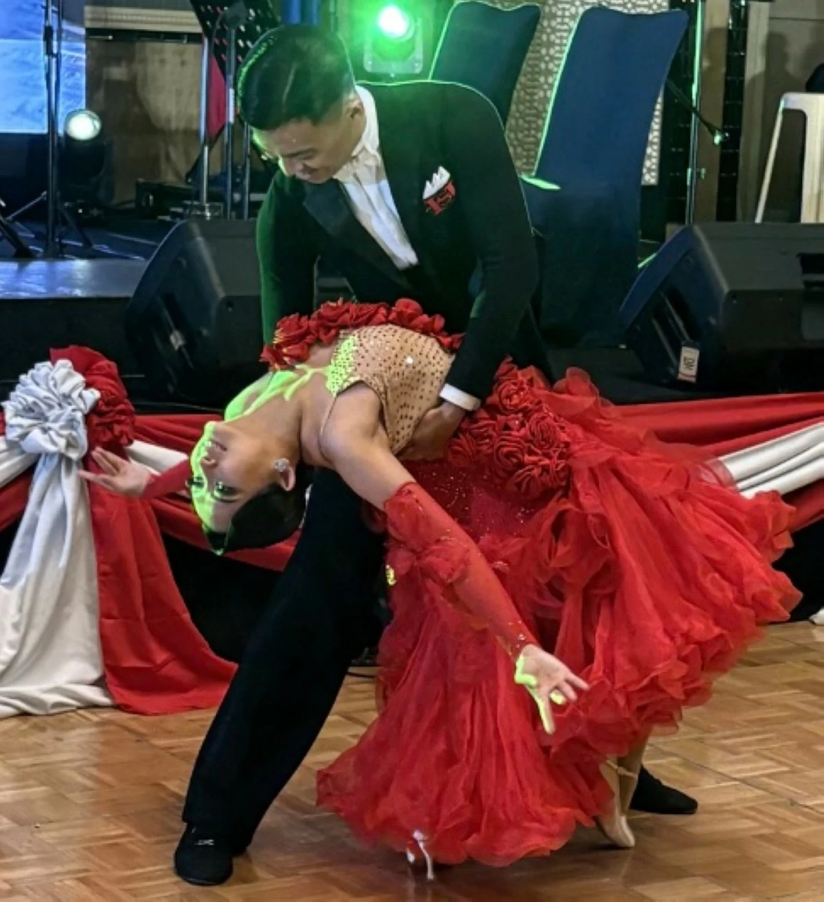 Philippine National Dancesport athletes Von Elijah Z. Lavado and Allyssa L. Dator.