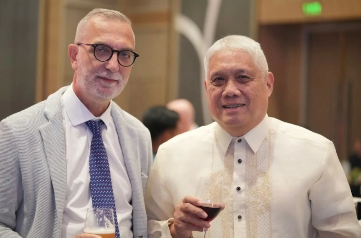 Ambassador Davide Giglio of the Embassy of Italy with Raffy Guevarra of Fenco Inc.