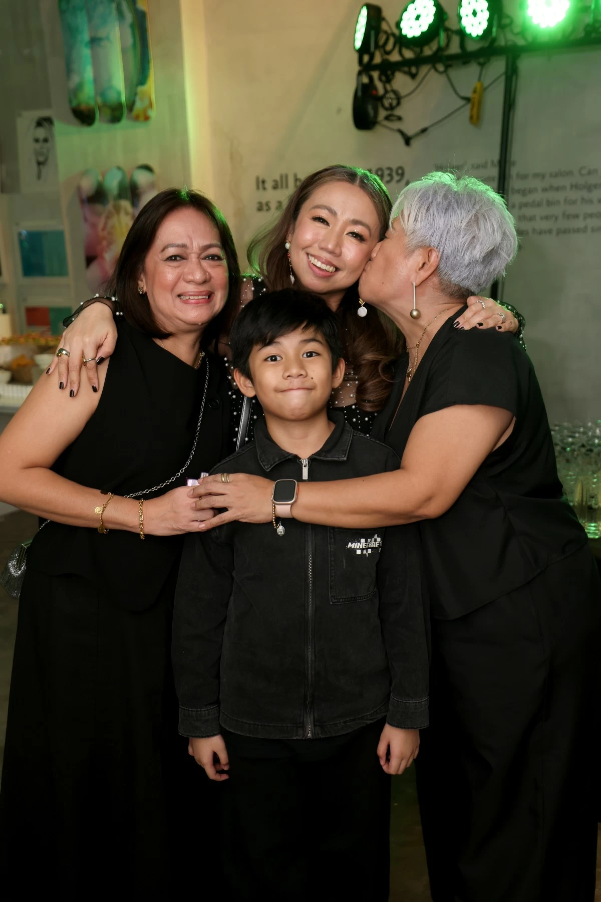 Danica with son Zimri, mom Cora Tagunicar, and aunt Tess Tagunicar.