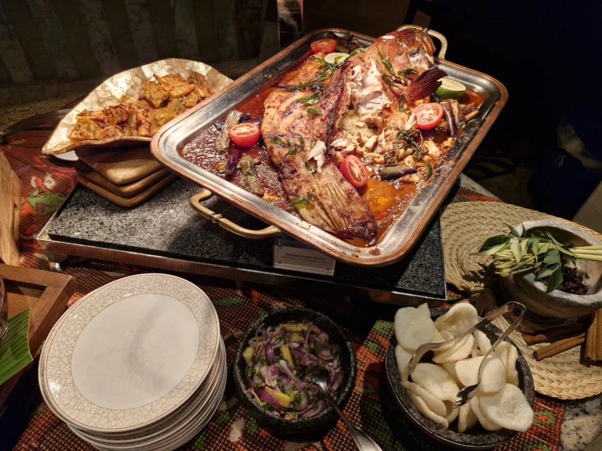 Kerapu Asam Pedas (a grouper fish stewed in a spicy and sour gravy)