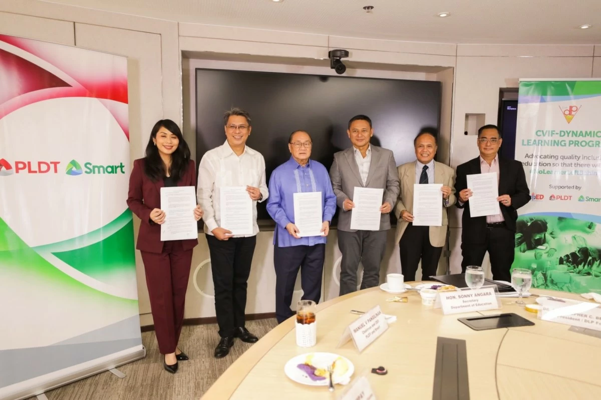 DepEd partners with PLDT, Smart, and CVIF to expand the Dynamic Learning Program nationwide after Typhoons Uwan and Tino, ensuring continuous and flexible learning for students in disaster-affected areas. (Photo from DepEd)