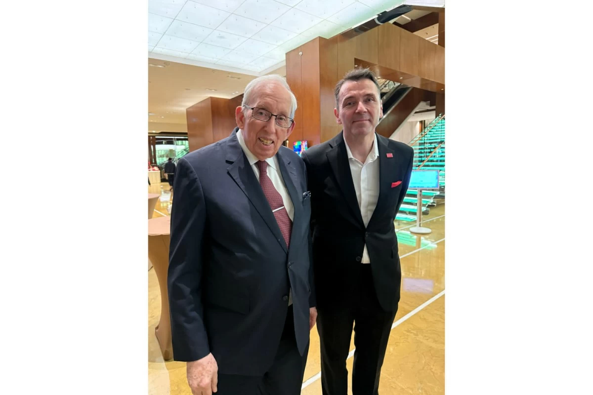 The Swiss Guards, Hans Hauri and Grand Hyatt general manager Roger Habermacher