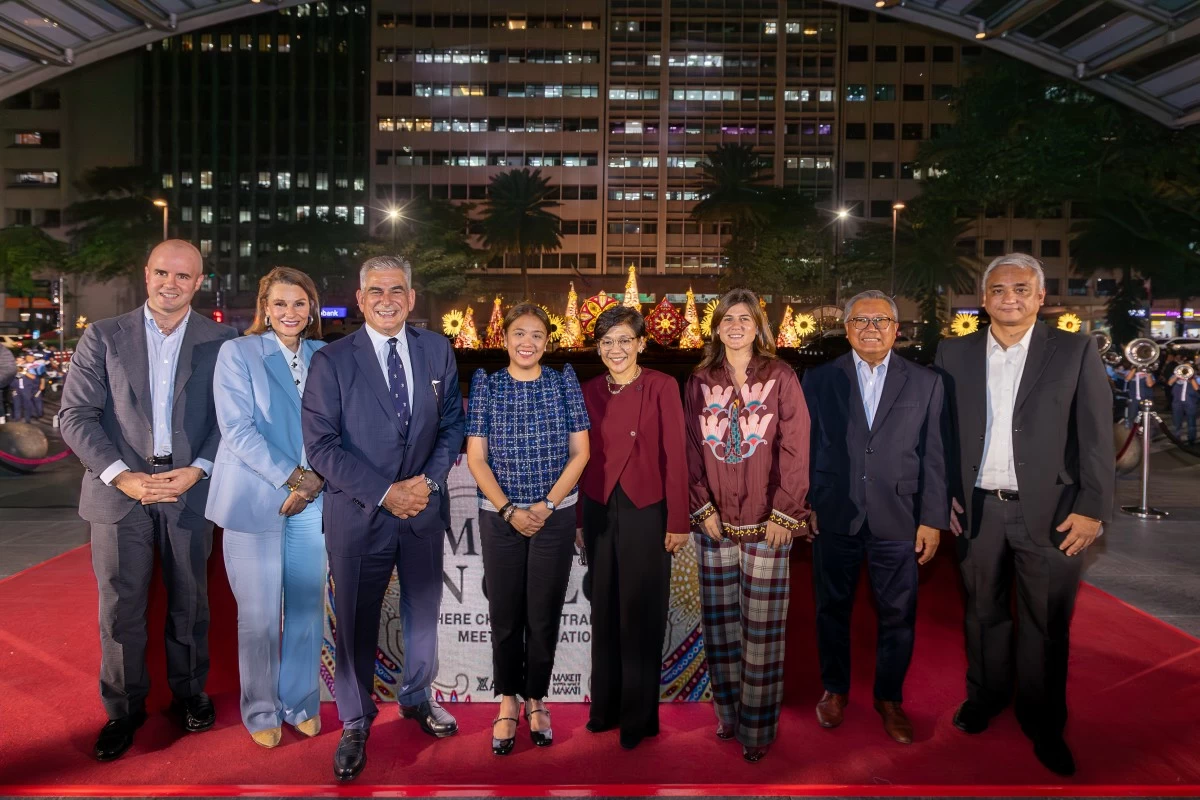 Ayala Corporation Chief Sustainability and Risk Officer Jaime Zobel Urquijo; Bea Zobel Jr.; Ayala Corporation Chairman Jaime Augusto Zobel de Ayala; Makati Mayor Nancy Binay; Ayala Land President and CEO Meean Dy; Ayala Land Creative Director Paloma Urquijo Zobel de Ayala; MACEA Board of Governors Chairman Emilio Tumbocon; and Ayala Land Estates Group Head Chris Maglanoc