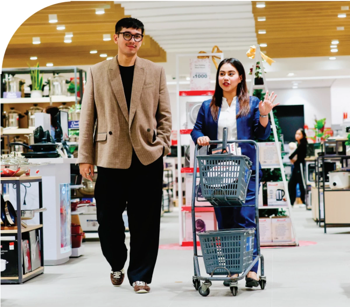 The author with Hannah, his SM Store Personal Shopper