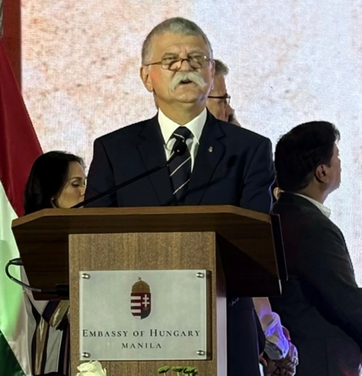 Speaker of the National Assembly of Hungary, László Kövér delivers his keynote address