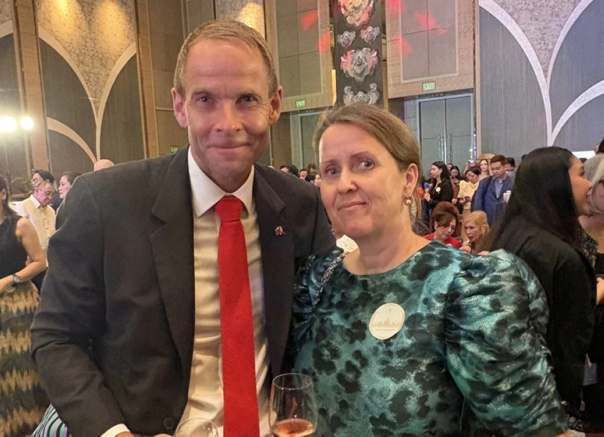 Ambassador Christian Halaas Lyster with spouse Mme. Cathrine Lykke Riseng Lyster