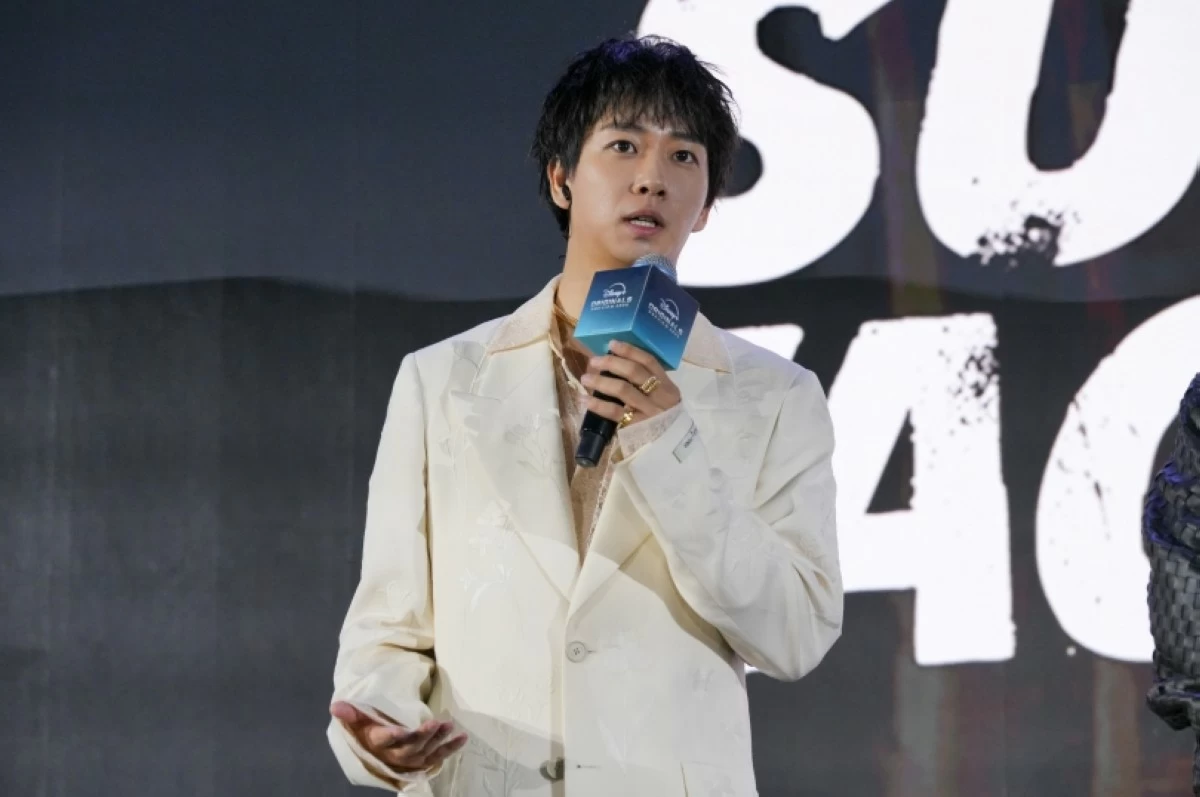 Kaito Nakamura of Travis Japan at the Disney  Originals Preview held on Nov. 13 at the Hong Kong Disneyland Resort. (The Walt Disney Company) 