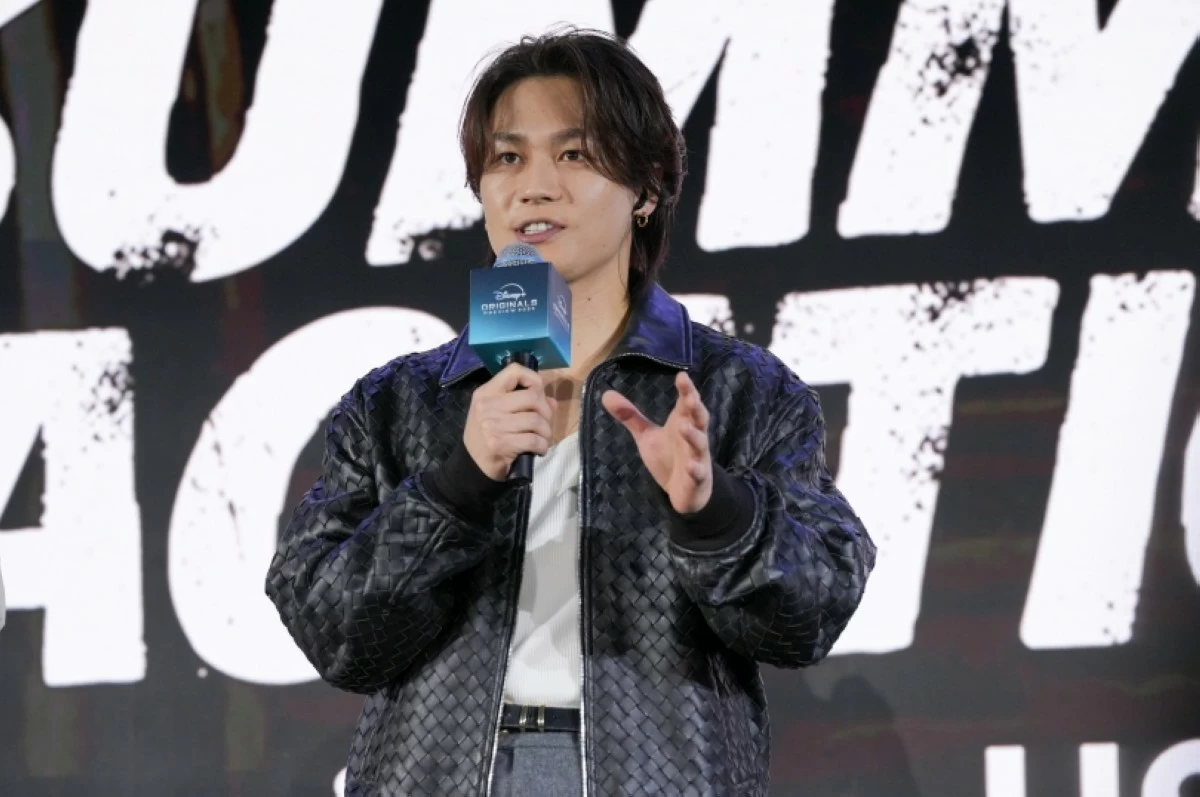  Genta Matsuda of Travis Japan at the Disney  Originals Preview held on Nov. 13 at the Hong Kong Disneyland Resort. (The Walt Disney Company) 