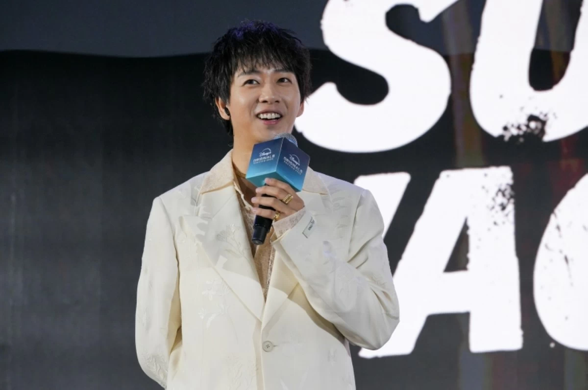 Kaito Nakamura of Travis Japan at the Disney  Originals Preview held on Nov. 13 at the Hong Kong Disneyland Resort. (The Walt Disney Company) 