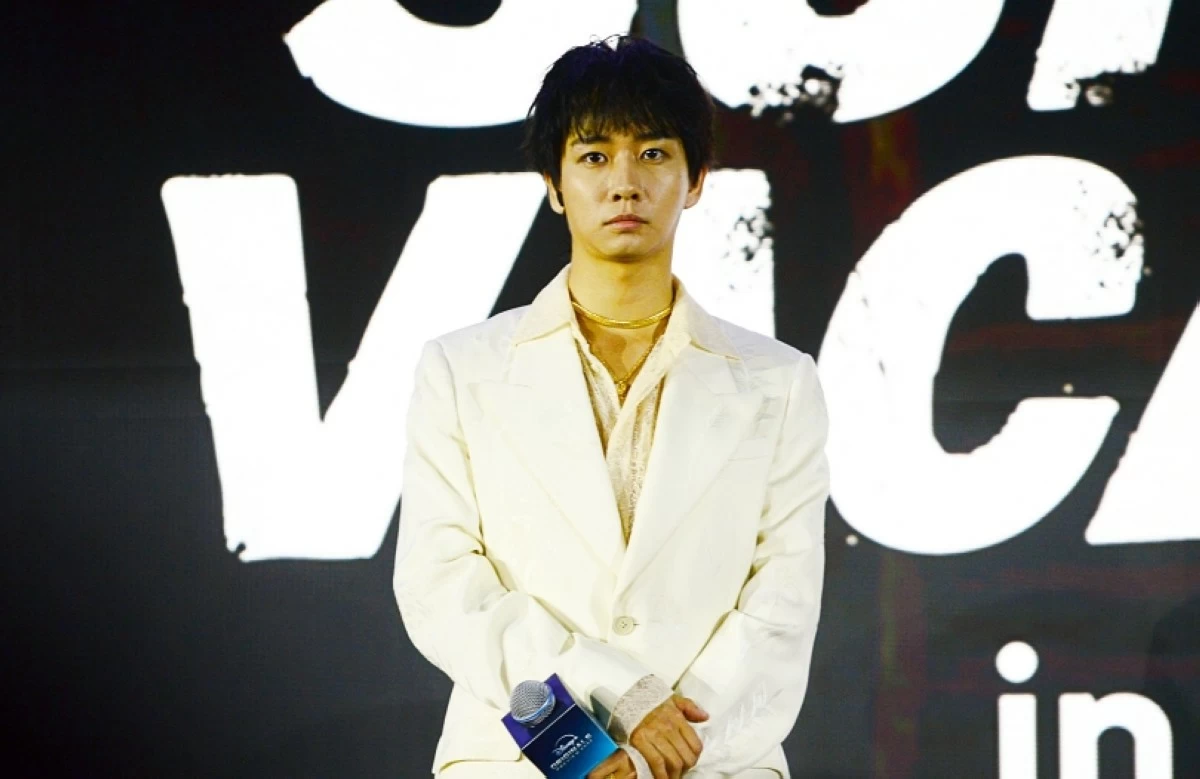 Kaito Nakamura of Travis Japan at the Disney  Originals Preview held on Nov. 13 at the Hong Kong Disneyland Resort. (The Walt Disney Company)