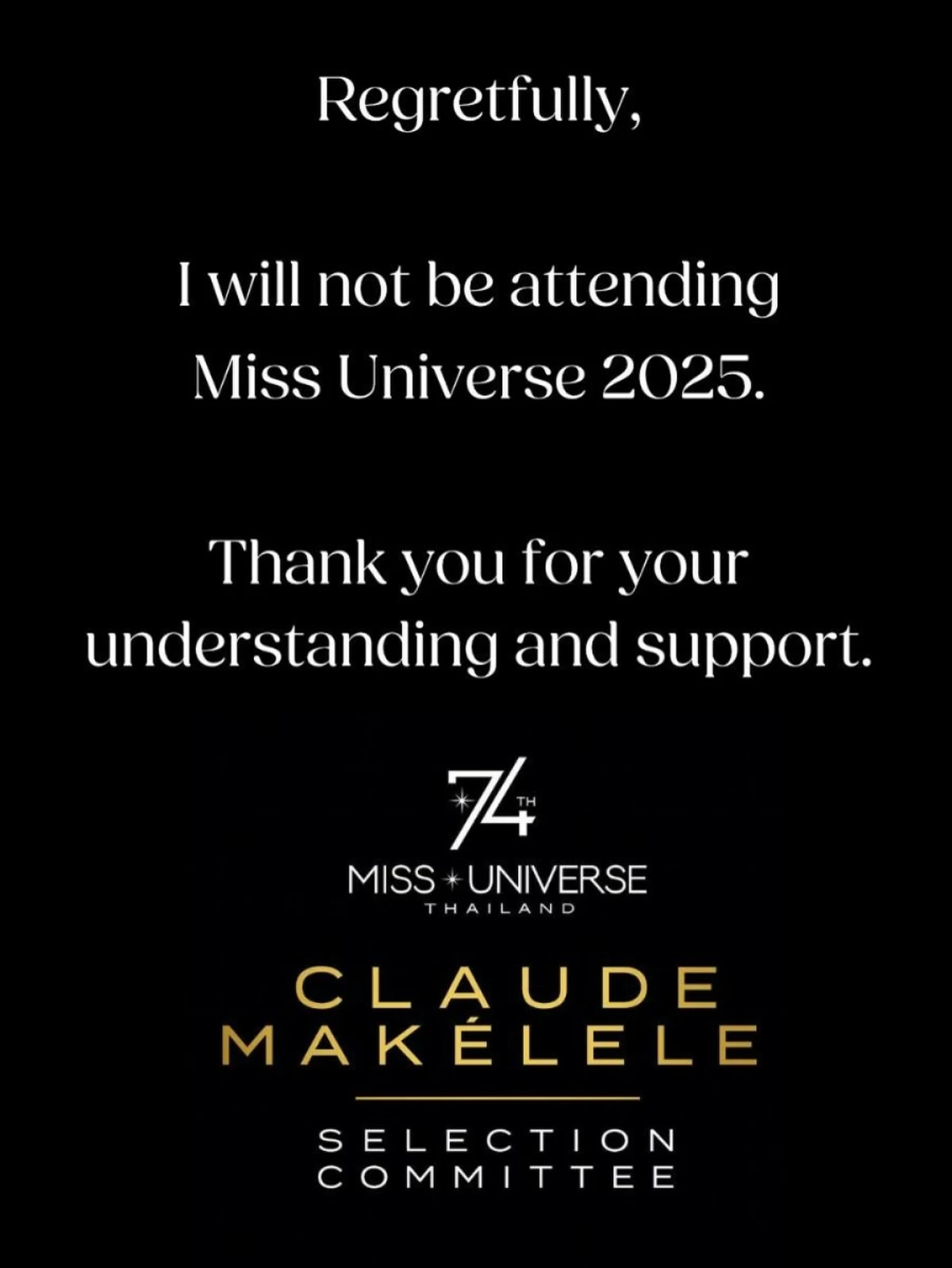 The official post of Claude Makelele on Facebook.