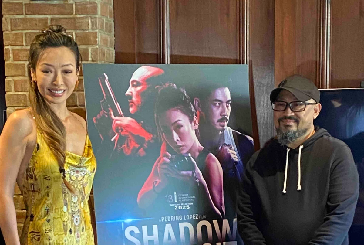 Qymira (left) and director Pedring Lopez