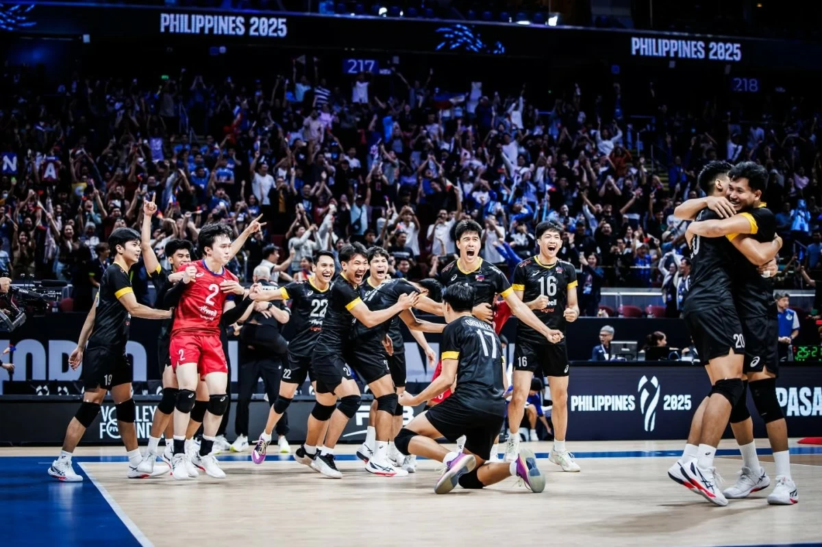 Alas Pilipinas makes a historic milestone during their battle with Egypt. Photo Source: Alas Pilipinas Volley at Facebook.com
