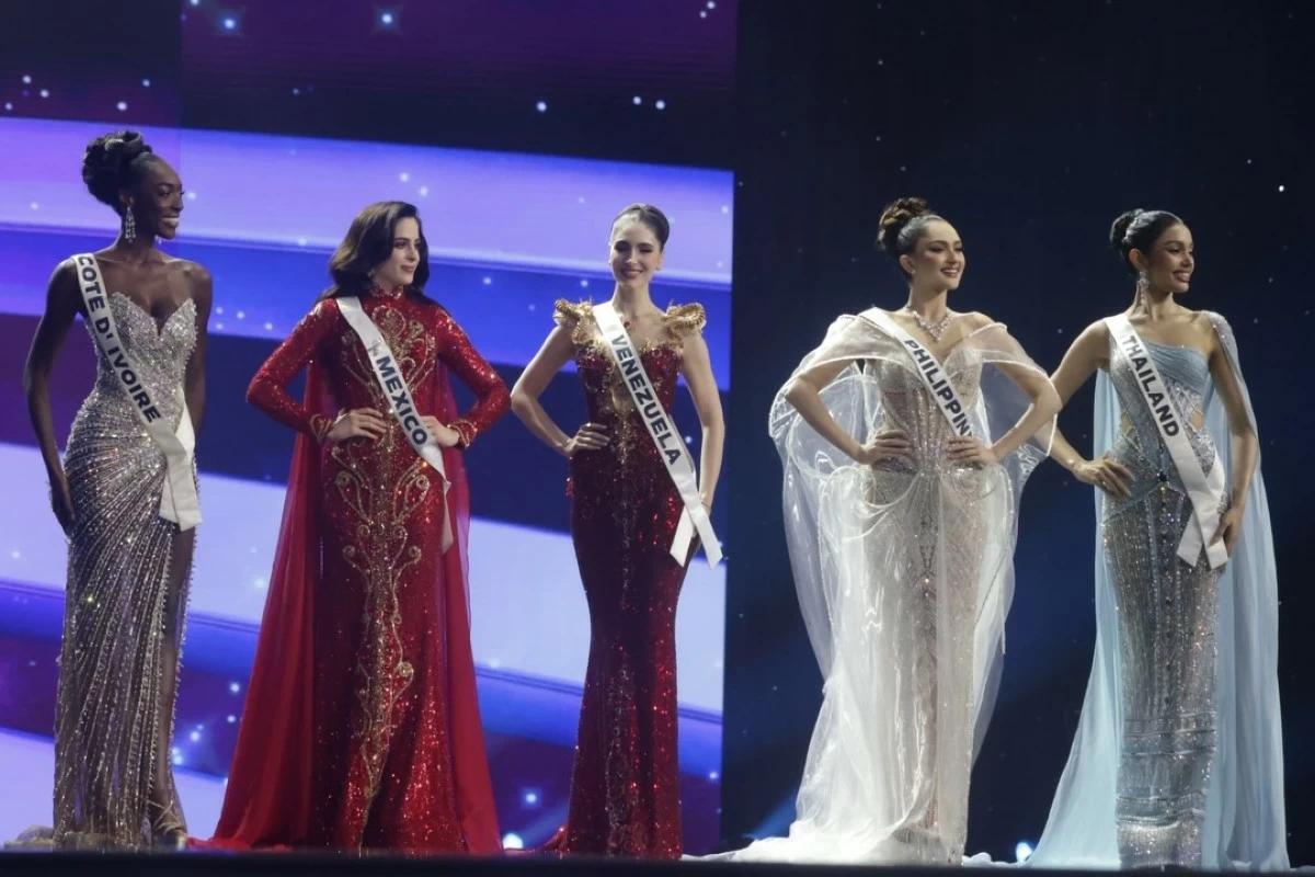 The Top 5 semi-finalists for the title of Miss Universe 2025. (Images courtesy of Miss Universe Facebook)