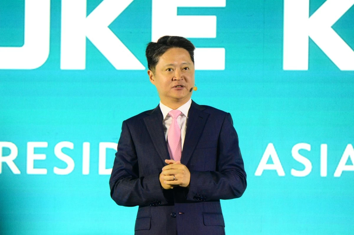 Luke Kang, president of The Walt Disney Company Asia Pacific, at the  Disney  Originals Preview on Nov. 13 at Hong Kong Disneyand Hotel (Jonathan Hicap) 
