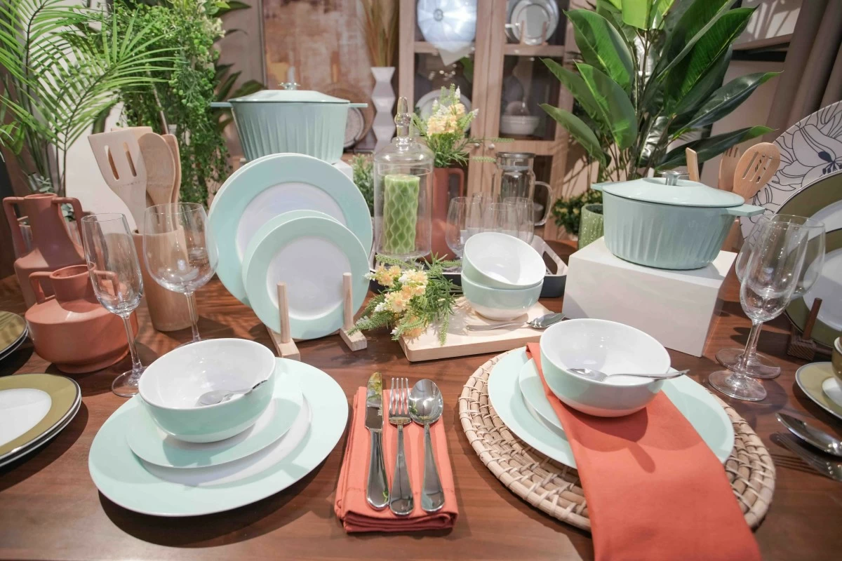 TABLE READY A plate setup at SM Home highlights the range of stylish home essentials available