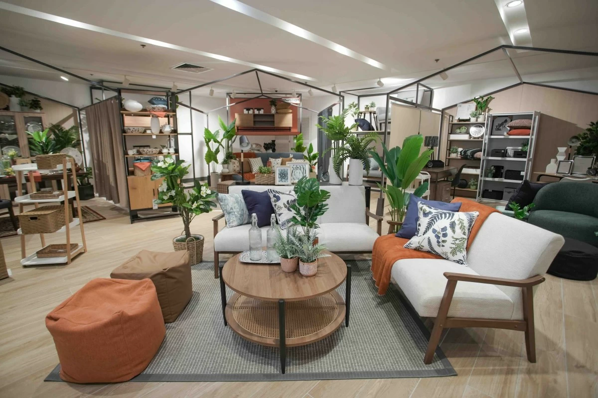 COZY CORNER A living room setup at SM Home showcases furniture and décor pieces