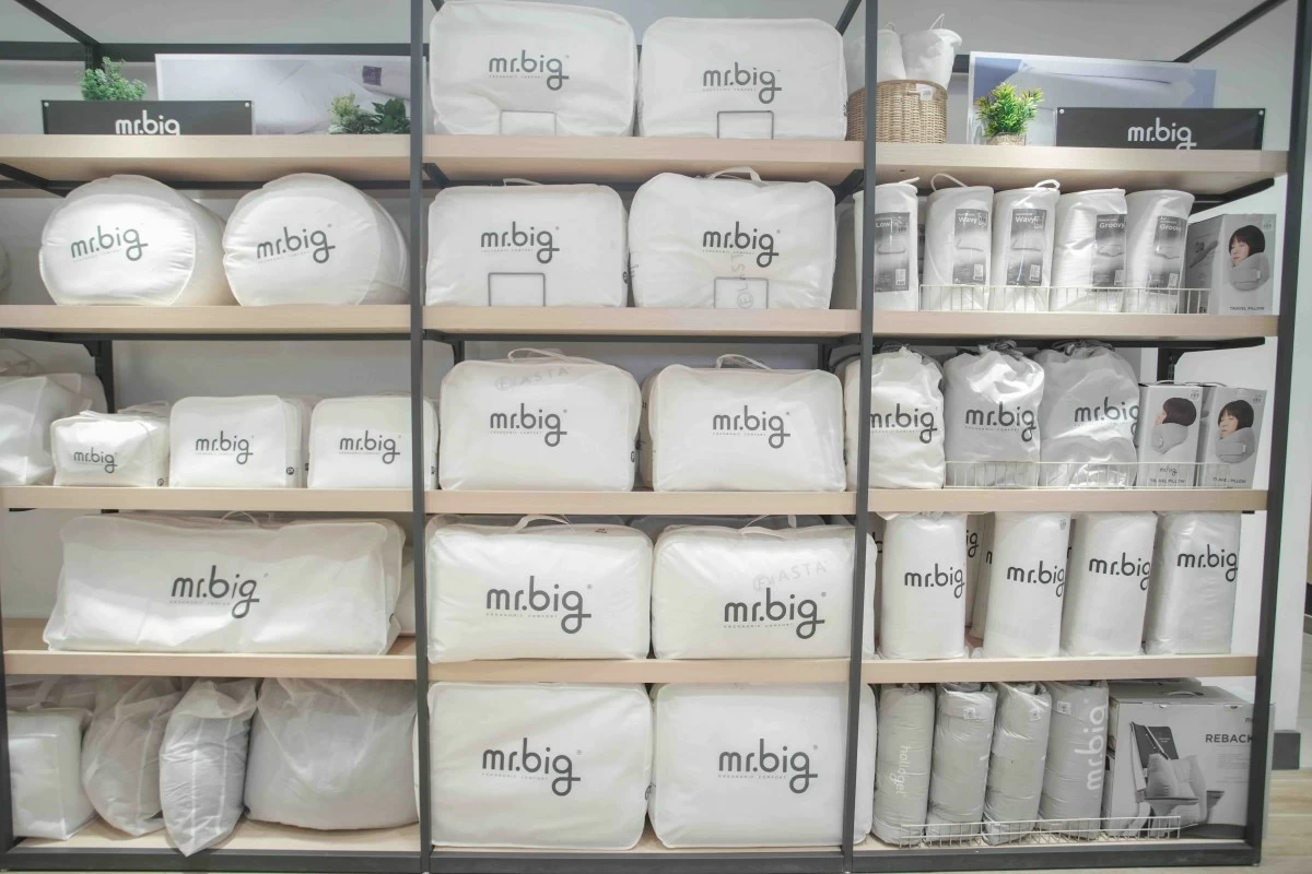 SLEEP SUPPORT Pillows from the Mr. Big line offer structured comfort designed for better rest.