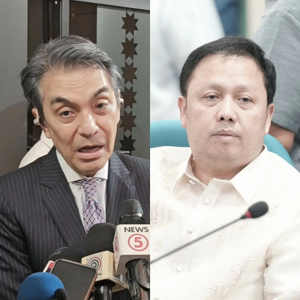 Navotas City lone district Rep. Toby Tiangco (left), Zaldy Co (MANILA BULLETIN, PPAB)