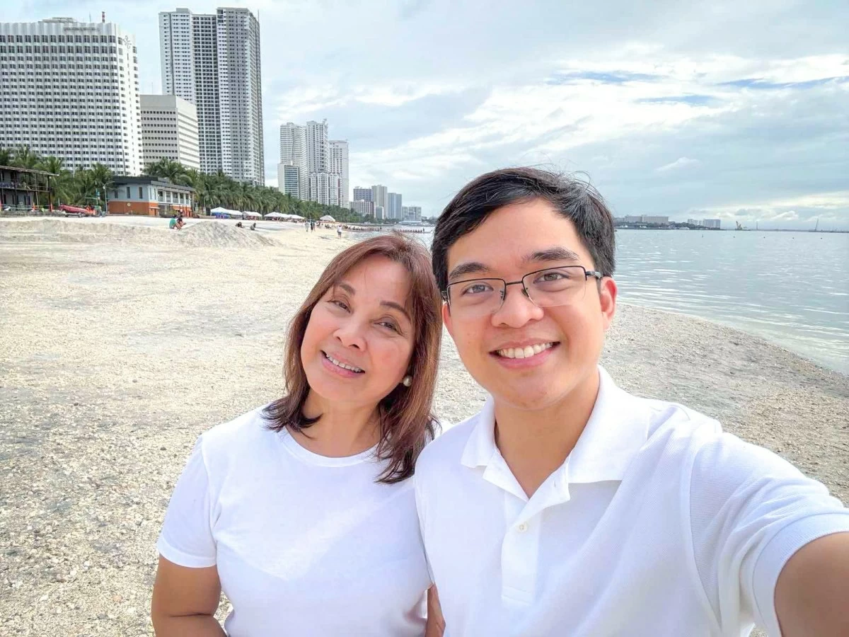 Senator Loren Legarda (left), Batangas 1st district Rep. Leandro Legarda Leviste (Facebook)