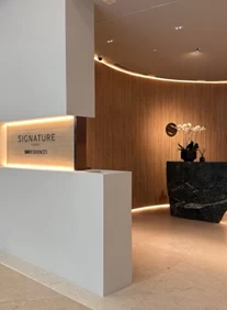 The Signature life space spans approximately 300 square meters and offers a curated experience highlighting the Signature Series design philosophy.