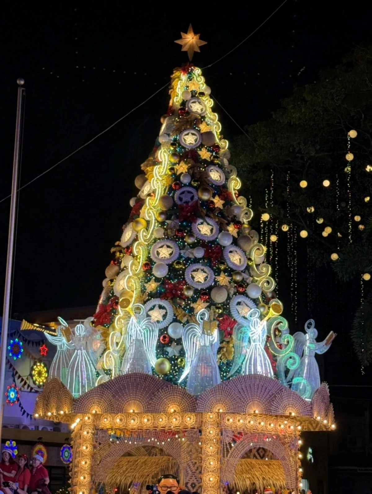 The 57-foot Christmas tree at the Muntinlupa City hall quadrangle (Photo from Muntinlupa PIO)