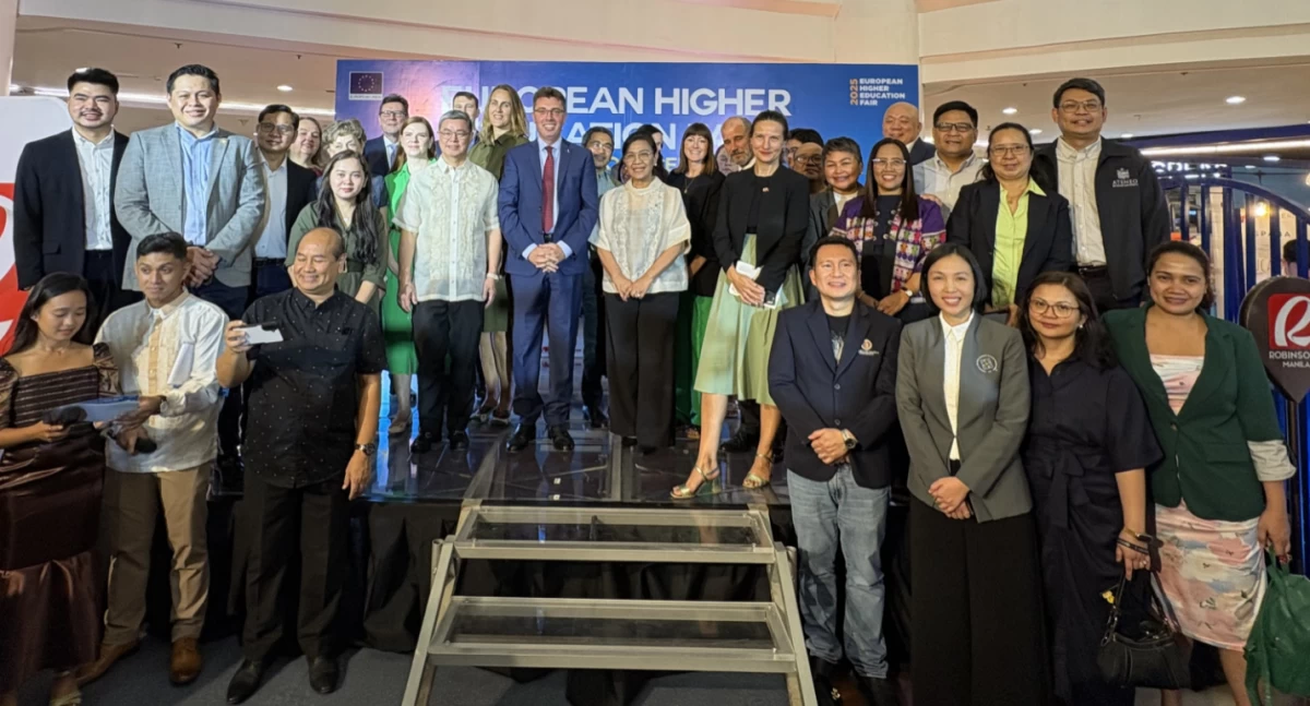 The European Higher Education Fair (EHEF) 2025: Ambassador Mariomassimo Santoro of the Embassy of the European Union, Ambassador Emma Hickey of the Embassy of Ireland, Ambassador Miguel Utray Delgado of the Embassy of Spain, Ambassador Dr. Titanilla Tóth of the Embassy of Hungary, Ambassador Marie Aude Françoise Lassalle ep. Fontanel of the Embassy of France, and Ambassador Räduta-Dana Matache of the Embassy Romania. Also present were the deputy heads of mission and representatives from the embassies of Poland, Belgium, Germany, Austria, Poland, Sweden, Spain, Finland, and Argentina, Commission on Higher Education officials, academic institutions, and EHEF partner organizations. (Photo by Badette M. Cunanan)