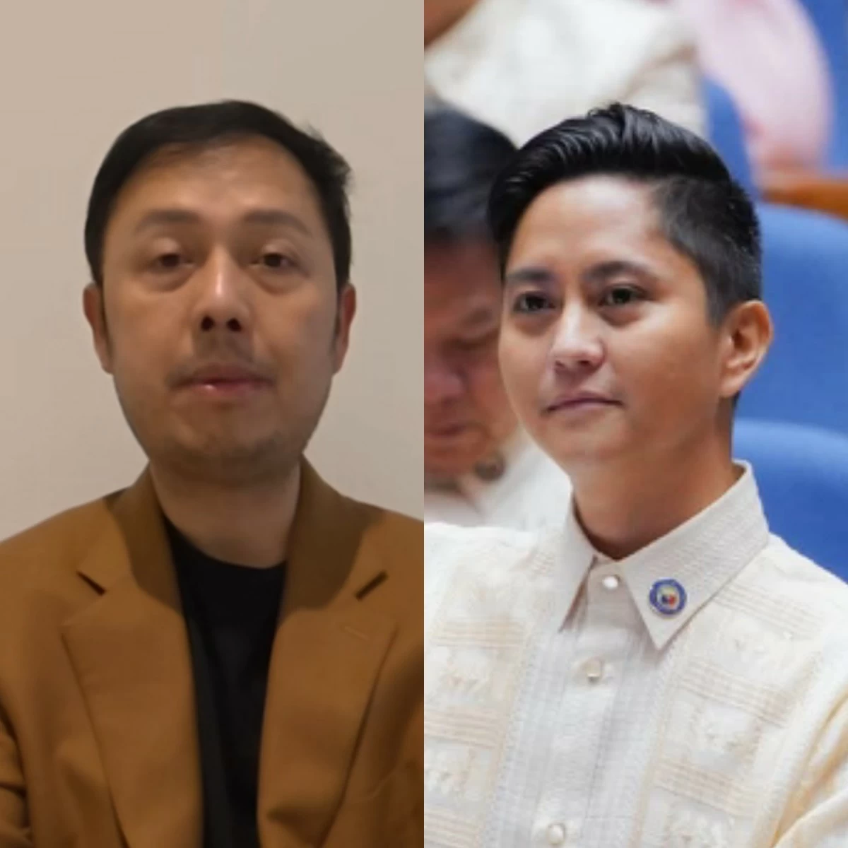Zaldy Co (left), Ilocos Norte 1st district Rep. Sandro Marcos (Facebook)