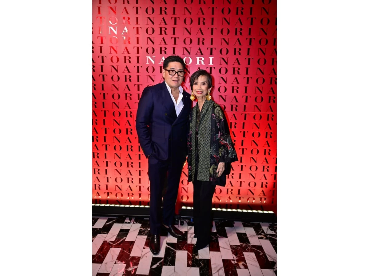 Anton Huang and Josie Natori