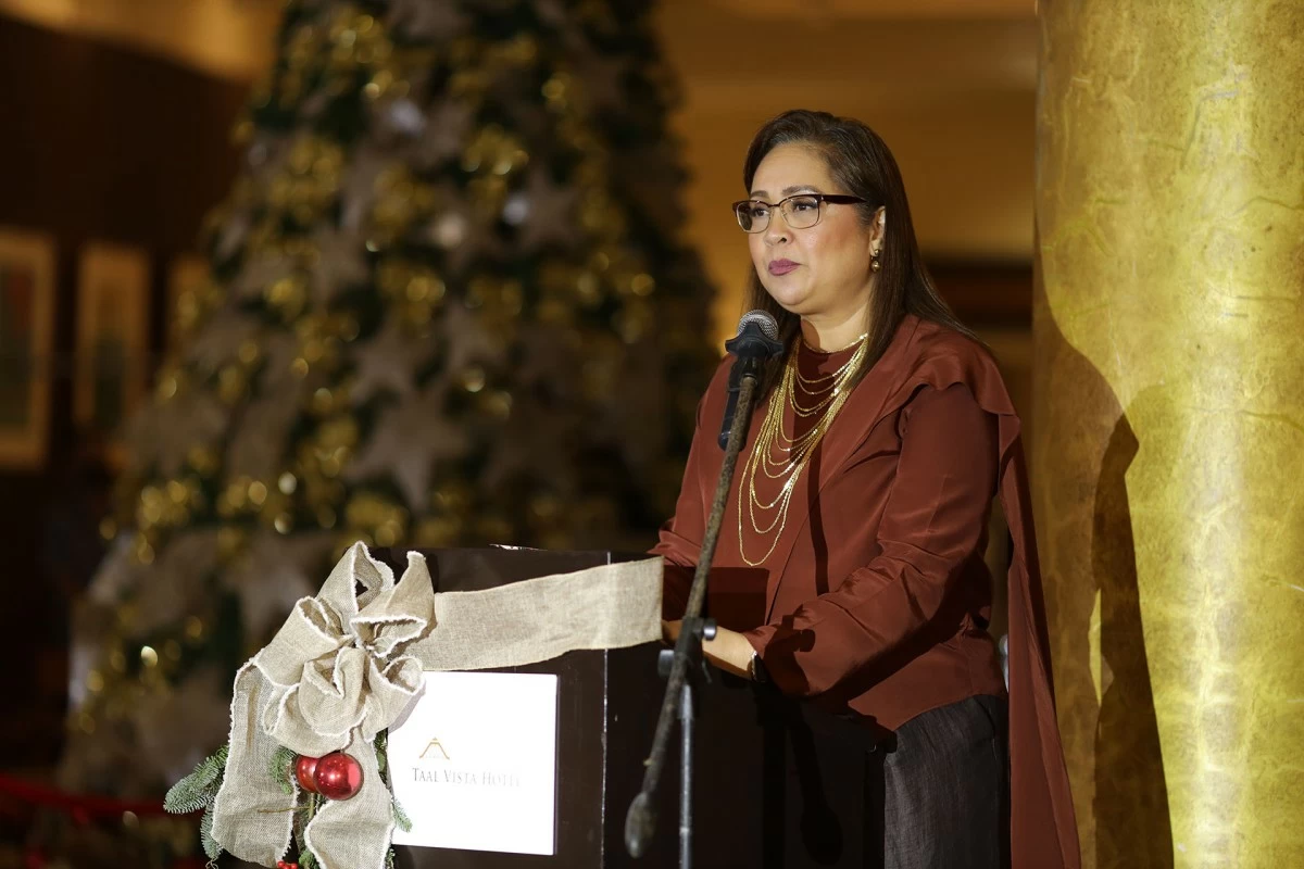 Cathy Nepomuceno, Senior Vice President for Operations of SM Hotels and Conventions Corp., delivered her heartfelt Christmas message.