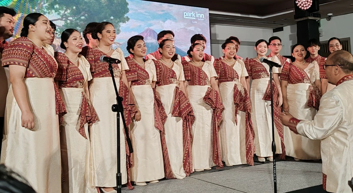 Holy Angel University Chorale and maestro Eric Robert Santos