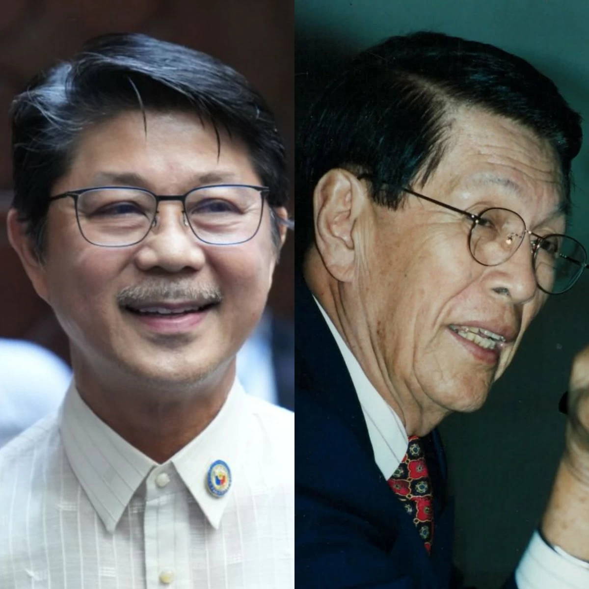 House Speaker Faustino "Bojie" Dy III (left), former Senate President Juan Ponce Enrile (PPAB, MANILA BULLETIN)