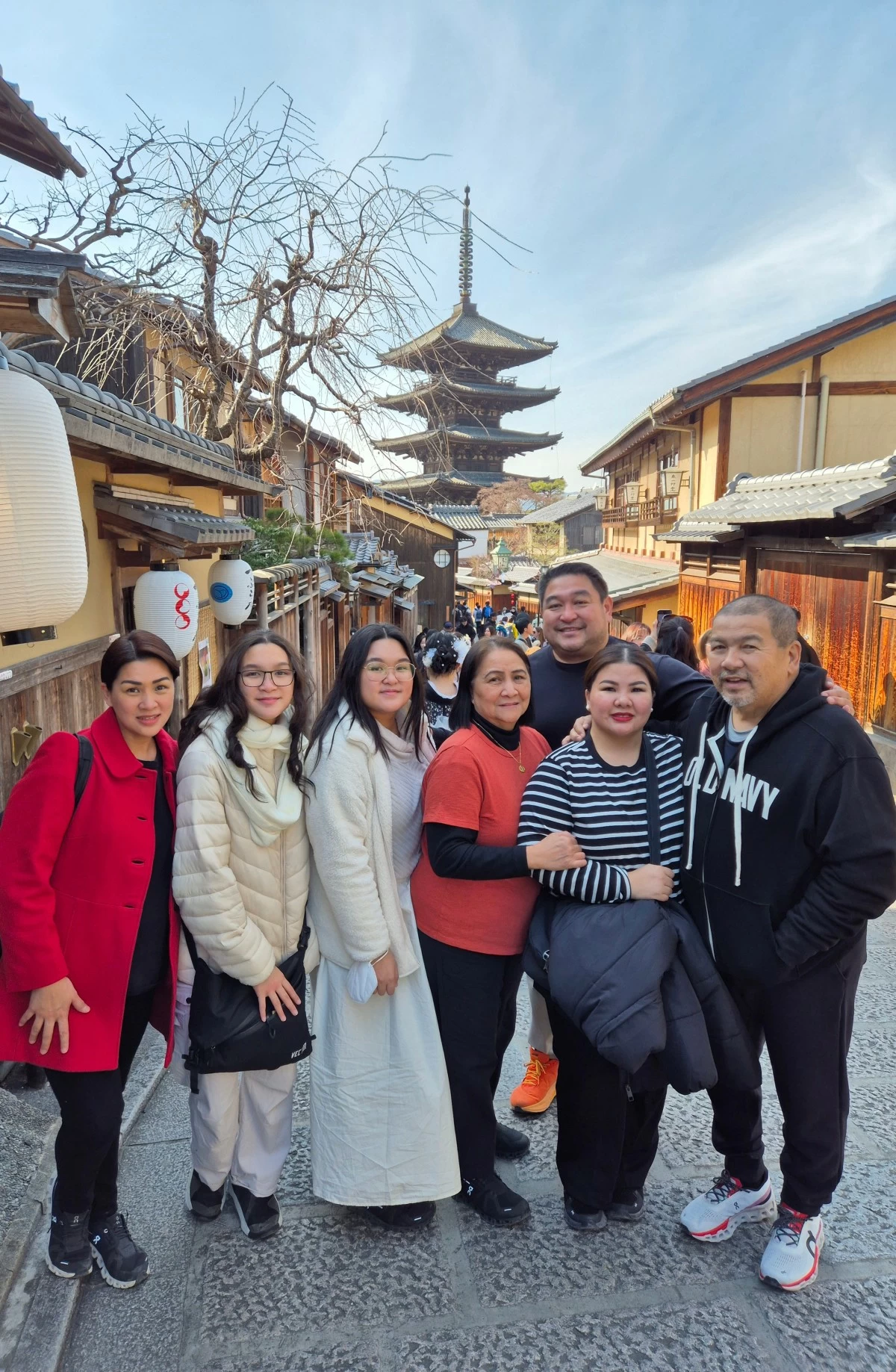 Treena’s family during a recent vacation in Japan.