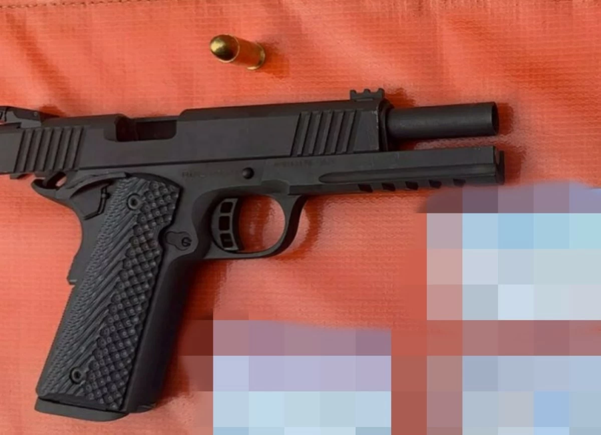The gun seized by the Muntinlupa police (Photo from Muntinlupa police) 